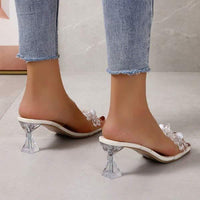 Women's Transparent Crystal Sandals 80616370C