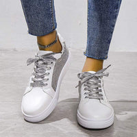 Women's Flat Lace-Up Sneakers 37209783C
