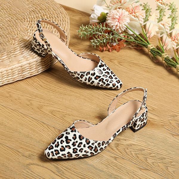 Women's Fashionable Leopard Pointed Toe Pumps 53276129S