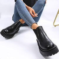Women's Stylish Vintage-Style Platform Martin Boots 82190943C