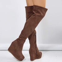 Women's Wedge Heel Over-the-Knee Boots 83875187C