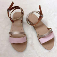 Women's Flat Bottom Color Block Sandals 48488613C
