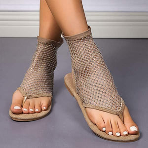 Women's Flat Thong Hollow Sandals 11113362C