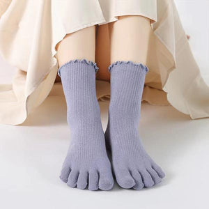 Women's Fungus-Edged Cotton Sweat-Absorbent Mid-Calf Socks 87991826S