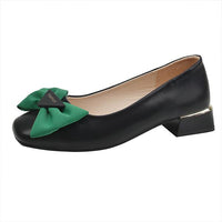 Women's Vintage Bow Thick Heel Pumps 02906981S