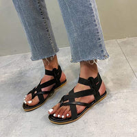 Women's Toe-Ring Flat Gladiator Sandals 89958278C