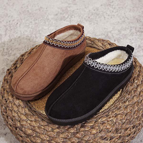 Womens Floral Lace Ethnic Style Half-Slipper Cotton Shoes 00057997C
