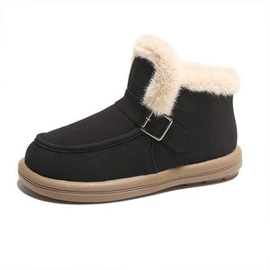 Women's Slip-On Fleece-Lined Thick Cotton Boots 50078480C