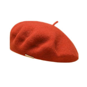Women's Stylish Wool Beret with Thermal Lining 10851859C