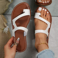 Women's Vintage Flat Sandals – Beach-Ready Elegance 39276474C