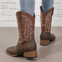 Women's Embroidered Vintage Western Cowboy Boots 20347448S