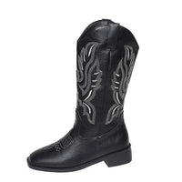 Women's Embroidered Vintage Mid-Calf Martin Boots 95453051C
