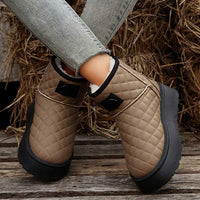 Women's Slip-on Fleece Thick-soled Snow Boots 08288440C