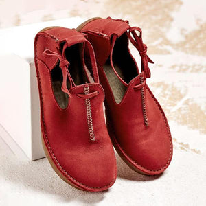 Women's Vintage Round Toe Flat Sandals 52137369S