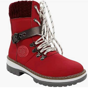 Women's Knitted Patchwork Martin Boots 48008060C