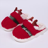 Women's Christmas Cute Antler Cotton Slippers 54478841S