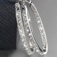 Stylish Rhinestone Embellished Earrings 47573790C
