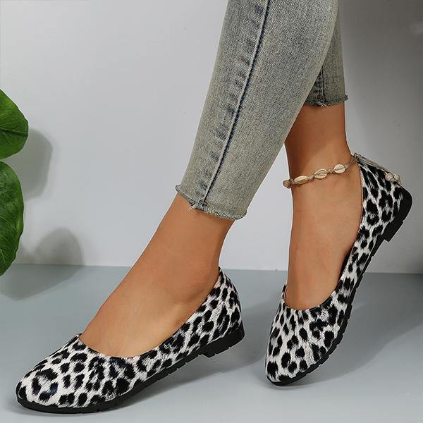 Women's Fashionable Leopard Print Casual Flats 27752527S