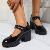 Women's Single-Strap Chunky Heel Mary Jane Shoes 31799865C