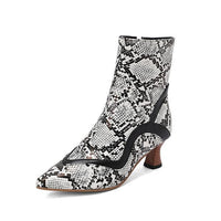 Women's Stylish Elegant Kitten Heel Ankle Boots 08779267S
