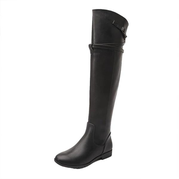 Women's Casual Simple Flat Over-the-Knee Boots 08461817S