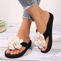 Women's Floral Pattern Toe-Ring Casual Sandals 91310603C