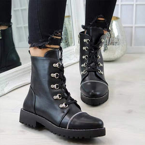 Women's Side Zipper Fashion Boots 77465507C