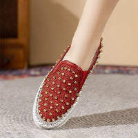 Women's Casual Rhinestone Rivet Platform Shoes 44438661S