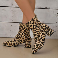Women's Leopard Print Ankle Boots 27505460C