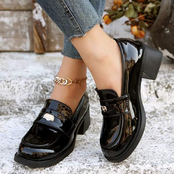Women's Vintage High Heel Loafers 74038444C
