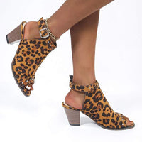 Women's High Heel Peep-Toe Vintage Sandals 39543635C