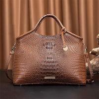 Vintage Multi-Color Embossed Crocodile Pattern Handbag & Crossbody Bag  57782425C