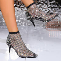 Women's Fashion Rhinestone Hollow Stiletto Sandals 03646756S