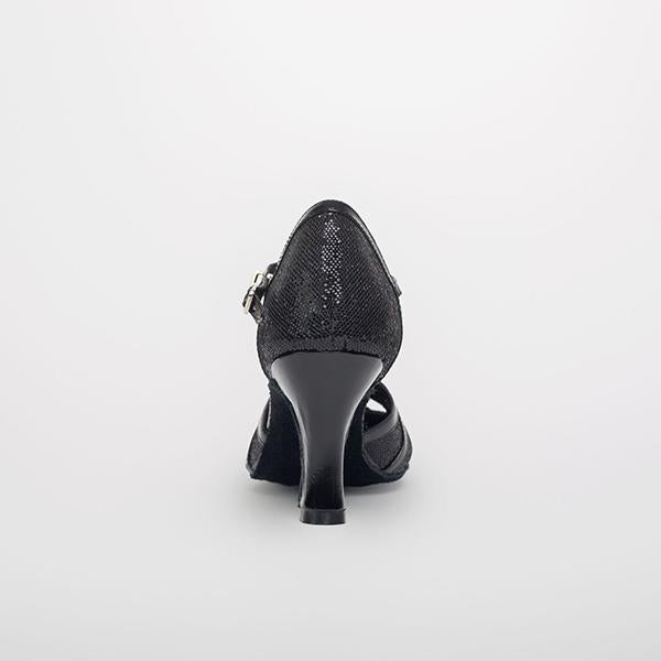 Women's Elegant Laser Sequin Cha Cha Dance Shoes 42230810S