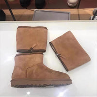 Women's Fashionable Zipper Detachable Snow Boots 82729109S