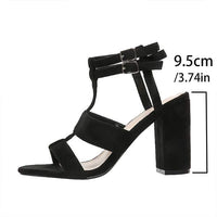 Women's Fashion High Heel Buckle Sandals 64014476C