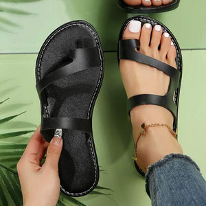 Women's Vintage Flat Sandals – Beach-Ready Elegance 39276474C