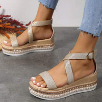 Women's One-Strap Wedge Sandals 92498437C