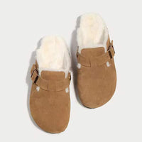 Women's Fleece-Lined Buckle Shoes 69437071C