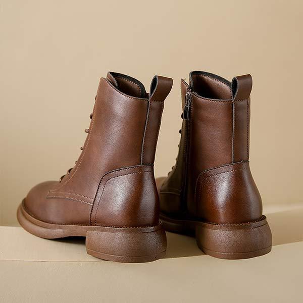 Women's Chunky Heel Vintage Martin Boots 10228127C