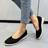 Women's Casual Shallow Wedge Slip-On Espadrilles 30664947S