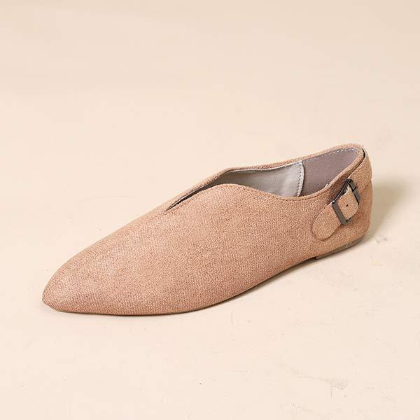Women's V-Cut Casual Flat Shoes 19034094C