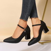 Women'S Pointed Toe Chunky Heel Shoes 01089157C