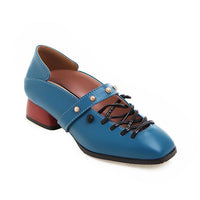 Women's Vintage Stud Cross Lace Up Shoes 36056122S
