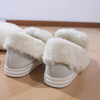 Women's Short Plush-Lined Thickened Snow Boots 92636777C