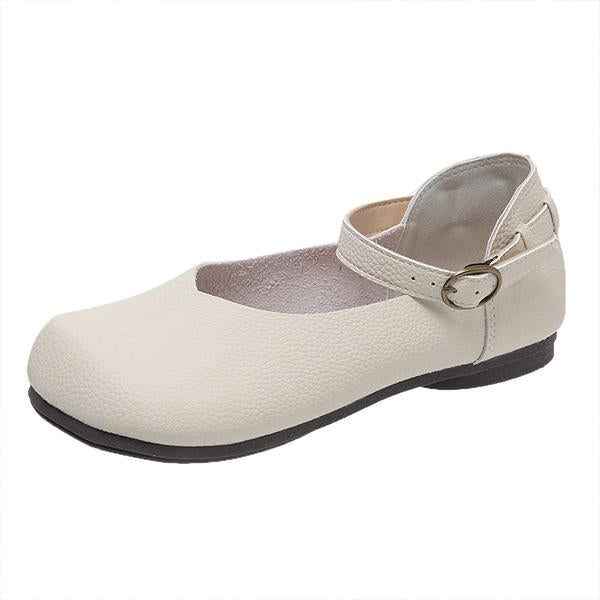 Women's Candy Color Buckle Casual Flats 22880869S