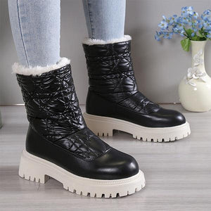 Women's Casual Waterproof Plush Thick Sole Snow Boots 81721016S