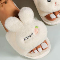 Women's Rabbit Plush Slippers 84072972C