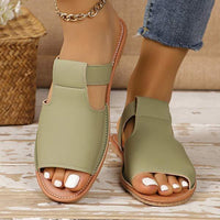 Women's Monochromatic Peep Toe Sandals 74474533C