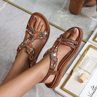 Women's Fashion Beaded Rhinestone Sandals 25623765C